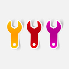 realistic design element: wrench