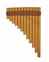 Pan flute or pipe - 3D render