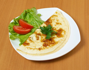 Omelet with vegetable