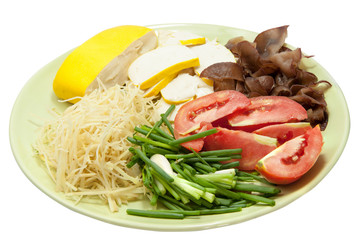 Sliced fresh ingredients 1