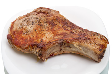 Roasted meat on the bone