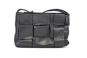 Black leather women bag