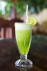 Limes blended against syrup
