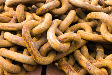 Nautical Chain probably used for an anchor