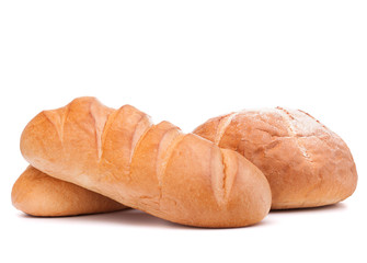 fresh bread isolated on white background cutout