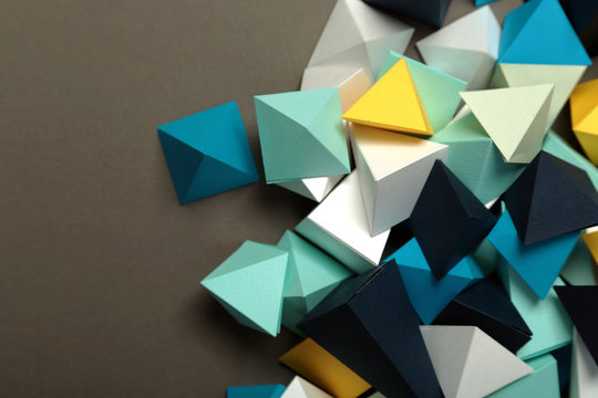 Geometric origami background