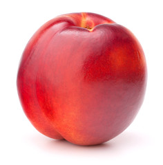 Nectarine fruit isolated on white background cutout