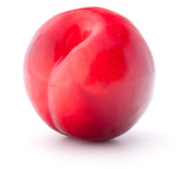 Sweet plum isolated on white background cutout