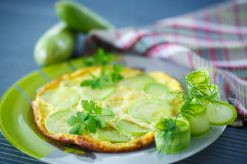 omelette with zucchini