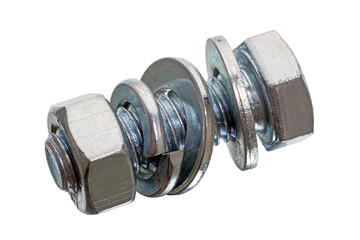 Chrome plated bolt  and nut
