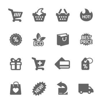 Shopping Icons set