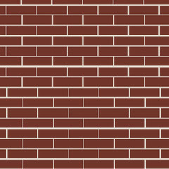 Brown brick wall vector