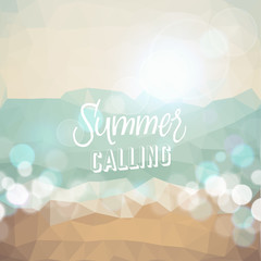 Summer holiday tropical beach background