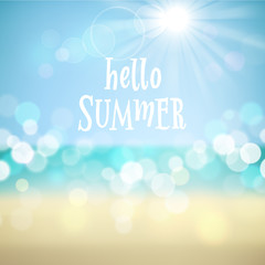 Summer holiday tropical beach background