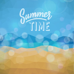 Summer holiday tropical beach background