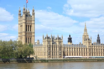 Fototapeta na wymiar London - Westminster Palace