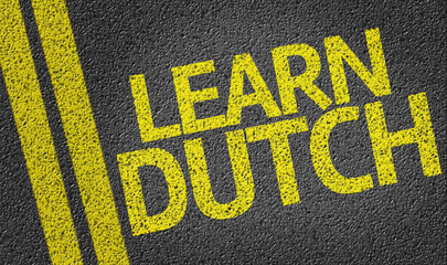 Learn Dutch written on the road