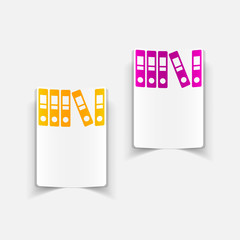 realistic design element: folder