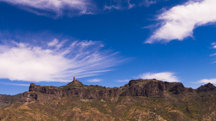 Fototapeta premium Gebirge um Roque Nublo auf Gran Canaria