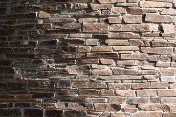 Ancient wall in light colors stone texture