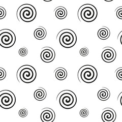 Spiral monochrome seamless texture