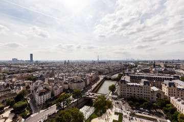 Parispanorama von der Kathedrale Notre Dame