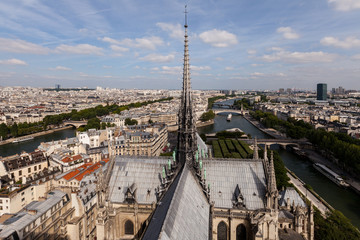 Parispanorama von der Kathedrale Notre Dame