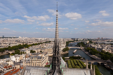 Obraz premium Parispanorama von der Kathedrale Notre Dame
