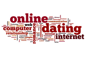 Online dating word cloud