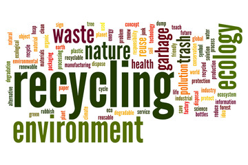 Recycling word cloud