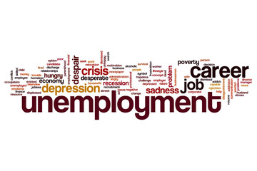 Unemployment word cloud