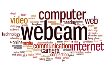 Webcam word cloud