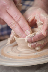 Hands of a potter