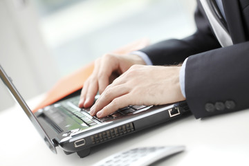 Close-up of financial advisor