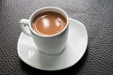 Chocolate malt in the cup