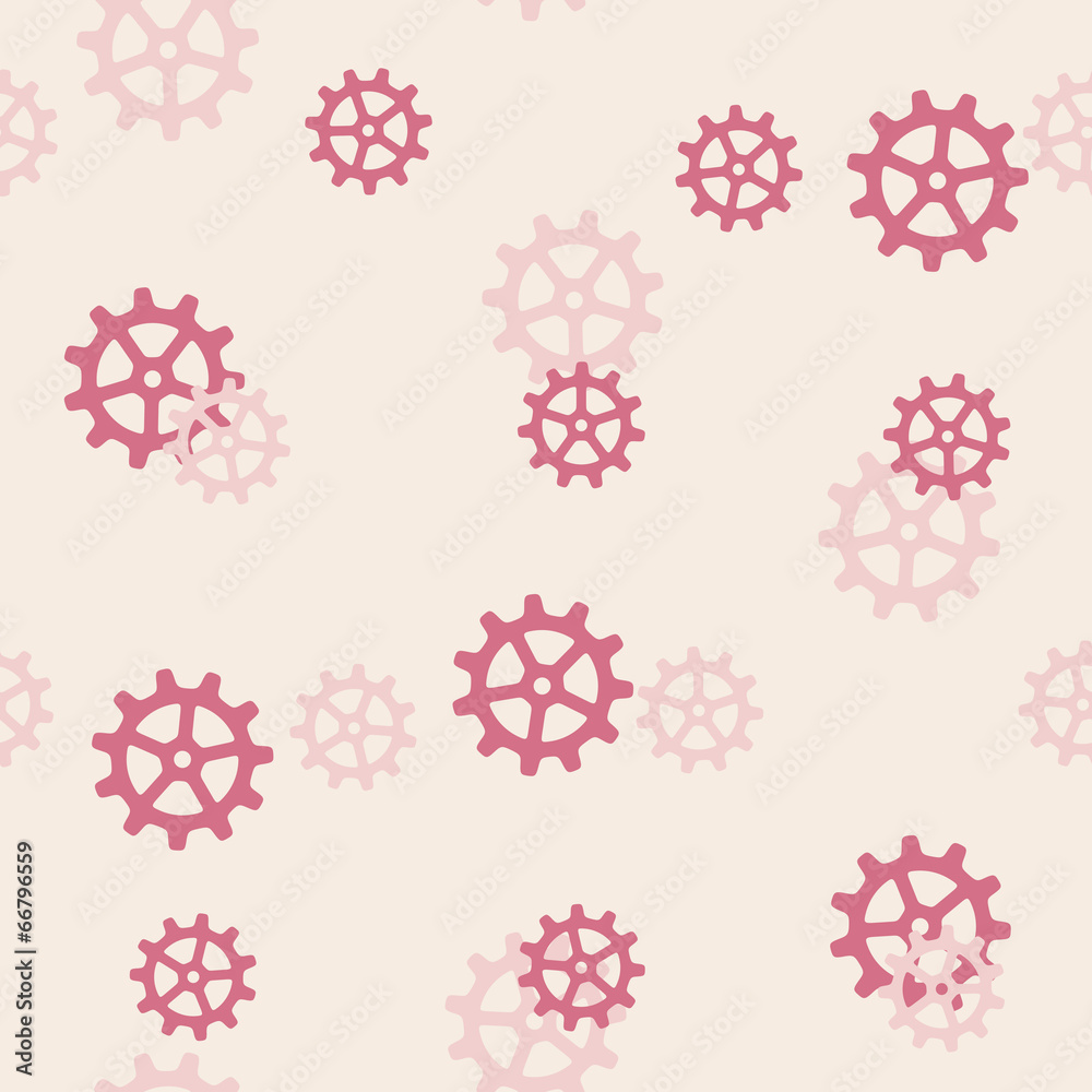 Sticker seamless background: cogwheel