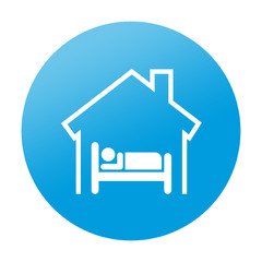 Etiqueta redonda hotel