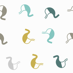 seamless background: stomach