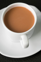 Chocolate malt in the cup