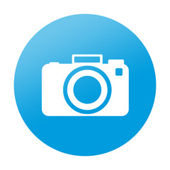 Etiqueta redonda camara fotografica