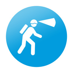 Etiqueta redonda espeleologia