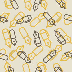 seamless background: pen