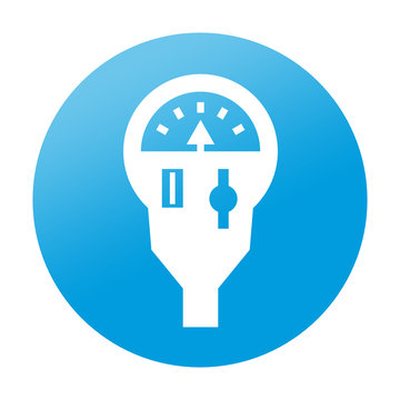 Etiqueta redonda parquimetro