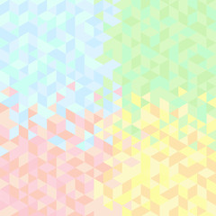 Abstract triangles background  in pastel colors