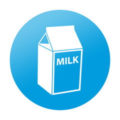 Etiqueta redonda  de leche