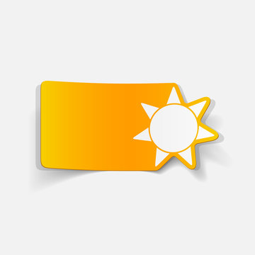 realistic design element: sun
