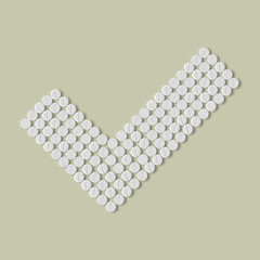 pills concept: tick, yes