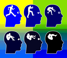 Alzheimer and Dementia Concept Sign