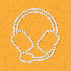 pills concept: headphones