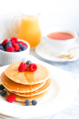 Pancakes with berries